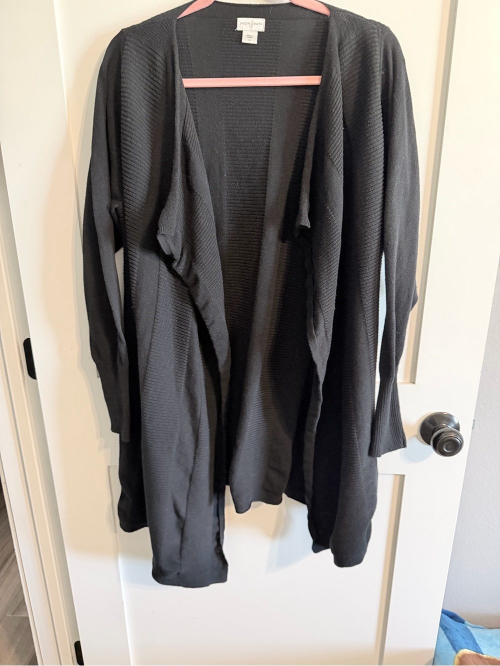 SMITH Black Open-Front Women’s Cardigan Sweater